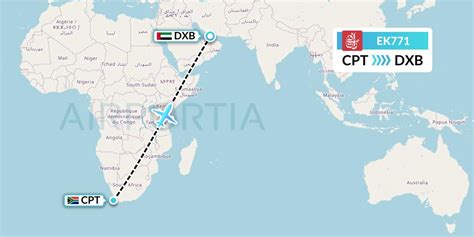Flight history for Emirates flight EK771 .